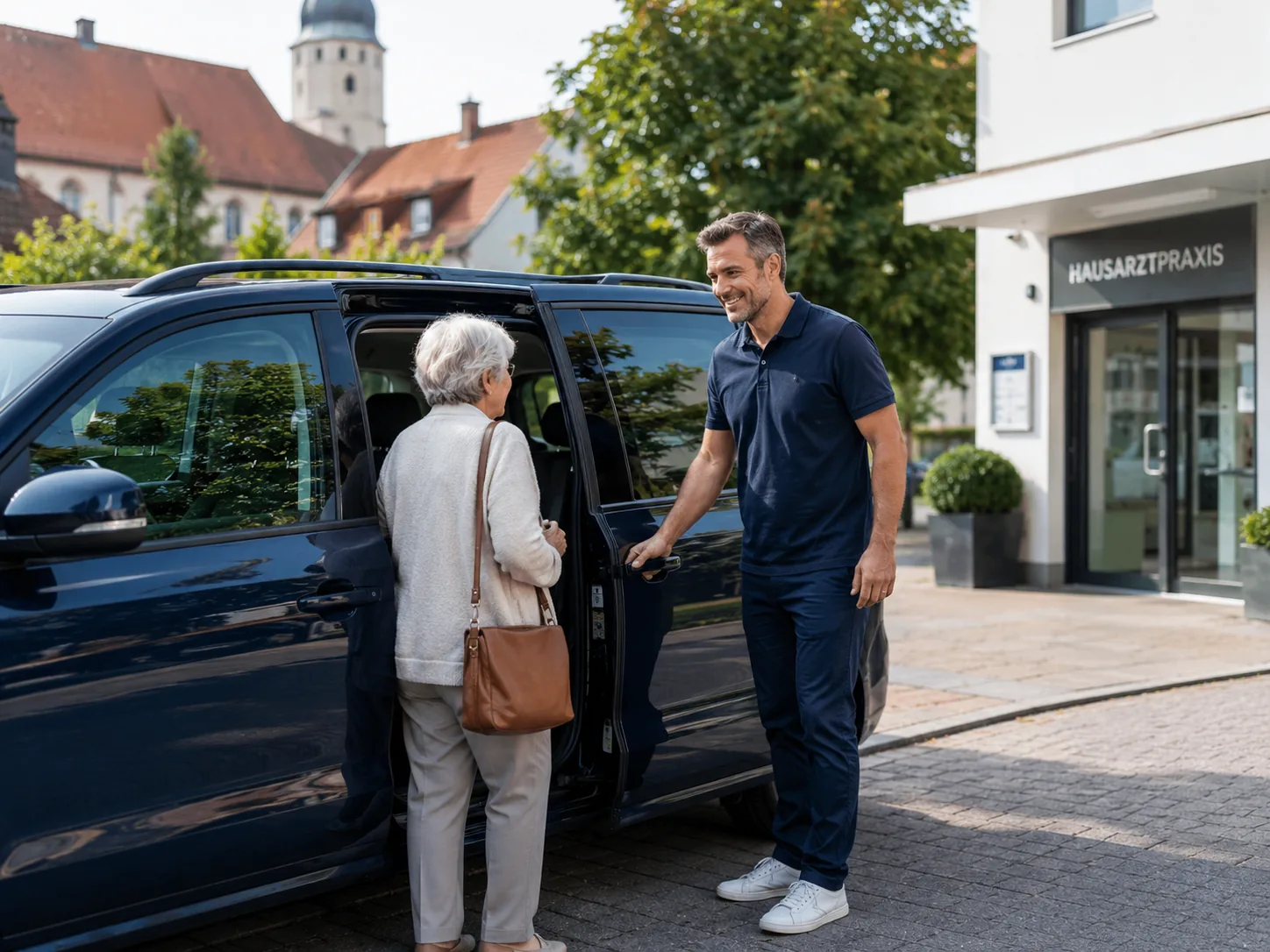 KM Drive Fahrzeug und Begleitung